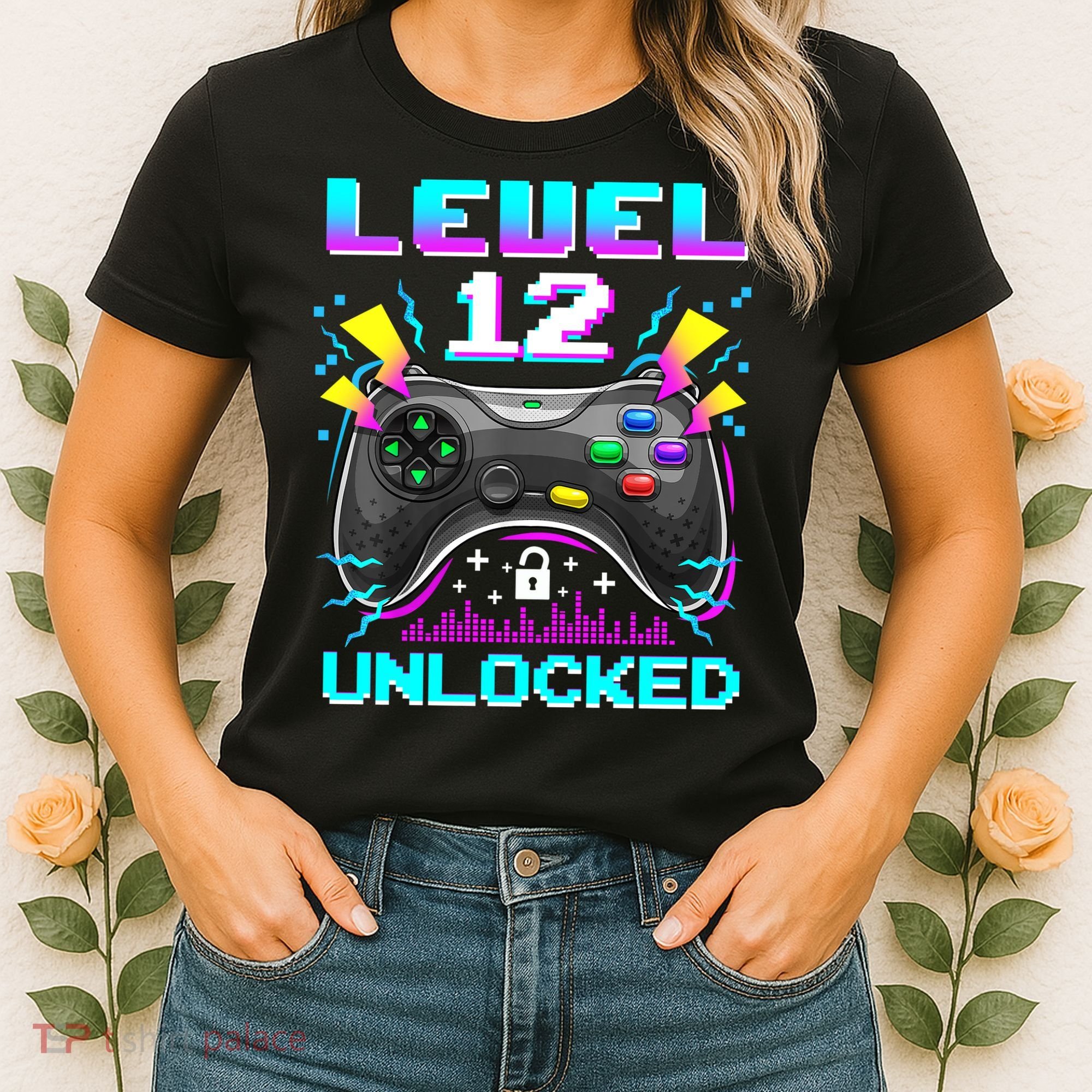 Funny 12th Birthday Video Game Gift Birthday Gaming Women's T-Shirt