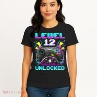 Funny 12th Birthday Video Game Gift Birthday Gaming Women's T-Shirt thumb 4