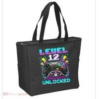 Funny 12th Birthday Video Game Gift Birthday Gaming Tote Bag thumb 2
