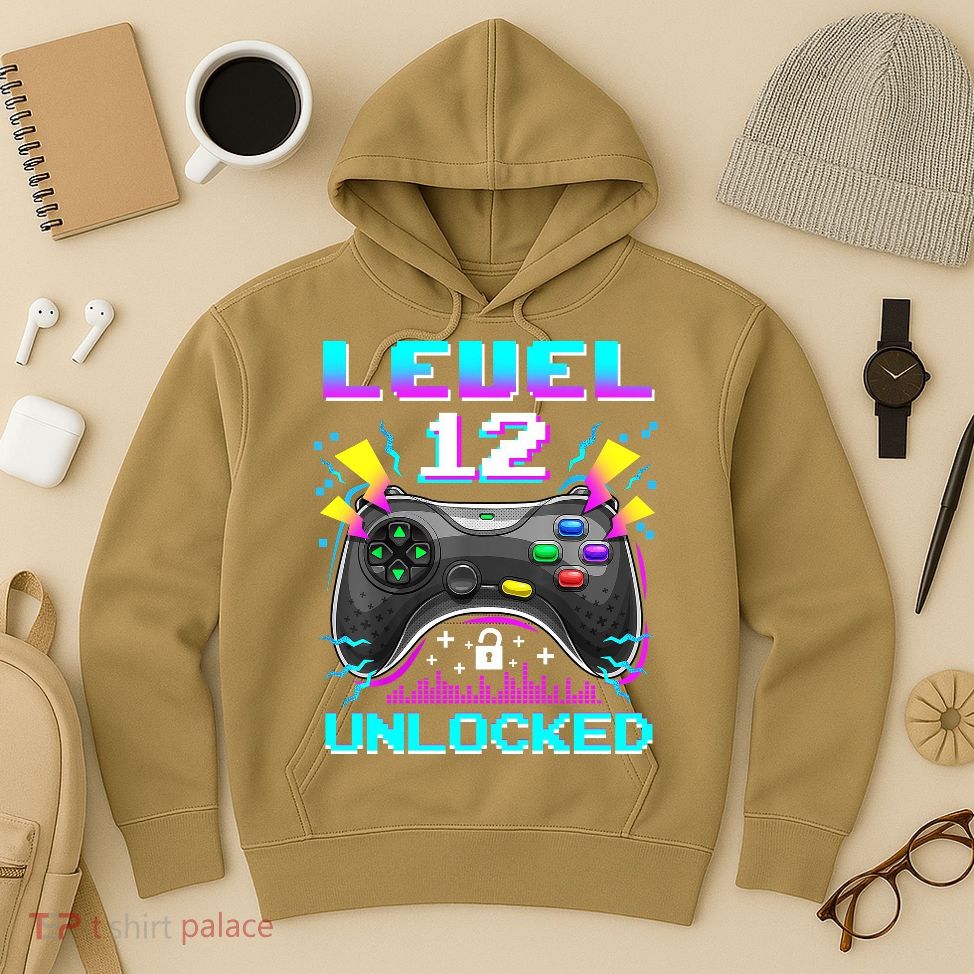 Funny 12th Birthday Video Game Gift Birthday Gaming Hoodie