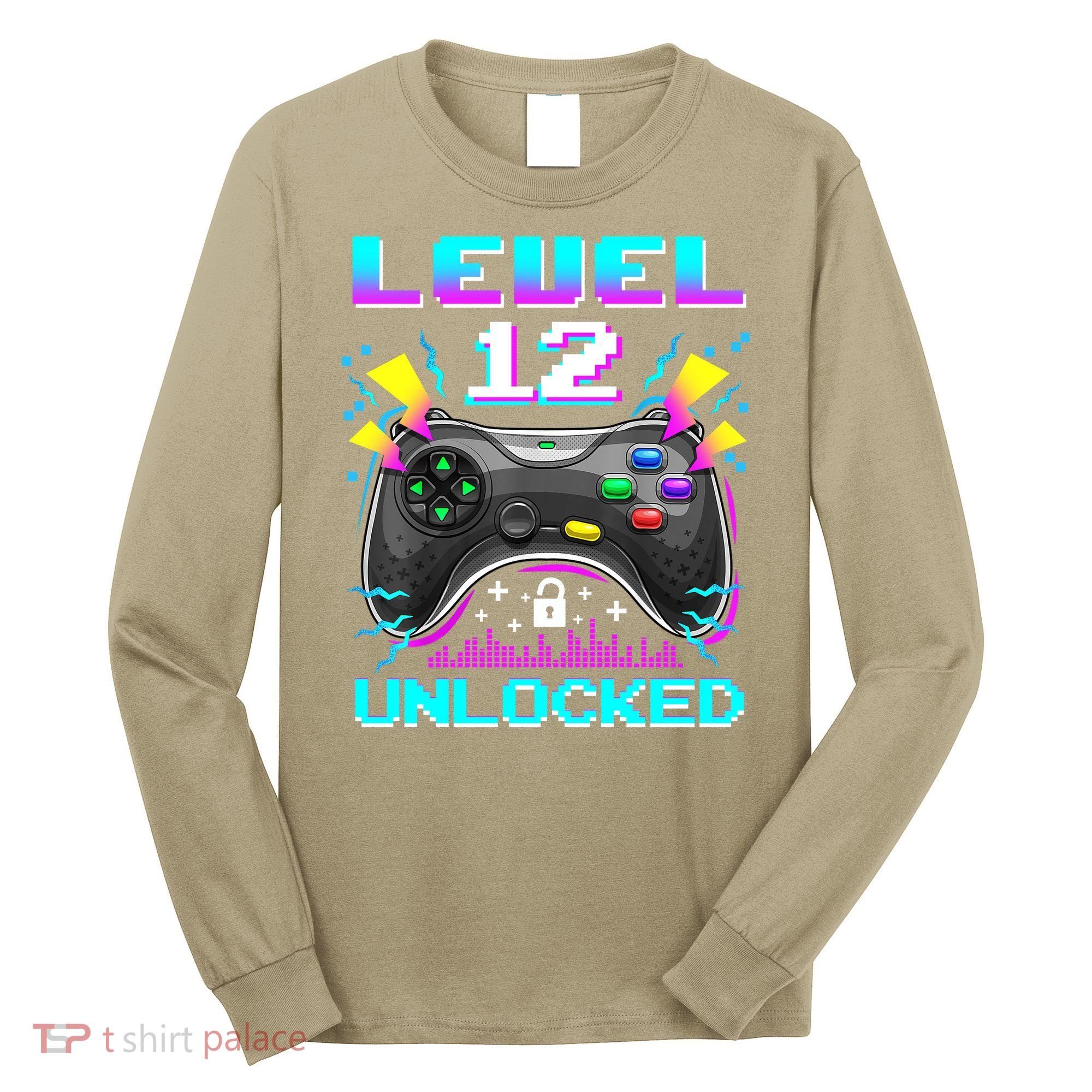 Funny 12th Birthday Video Game Gift Birthday Gaming Long Sleeve Shirt