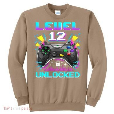 Funny 12th Birthday Video Game Gift Birthday Gaming Sweatshirt