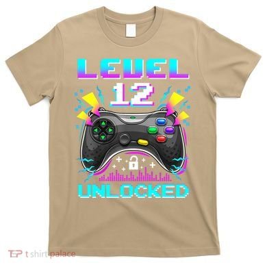 Funny 12th Birthday Video Game Gift Birthday Gaming T-Shirt
