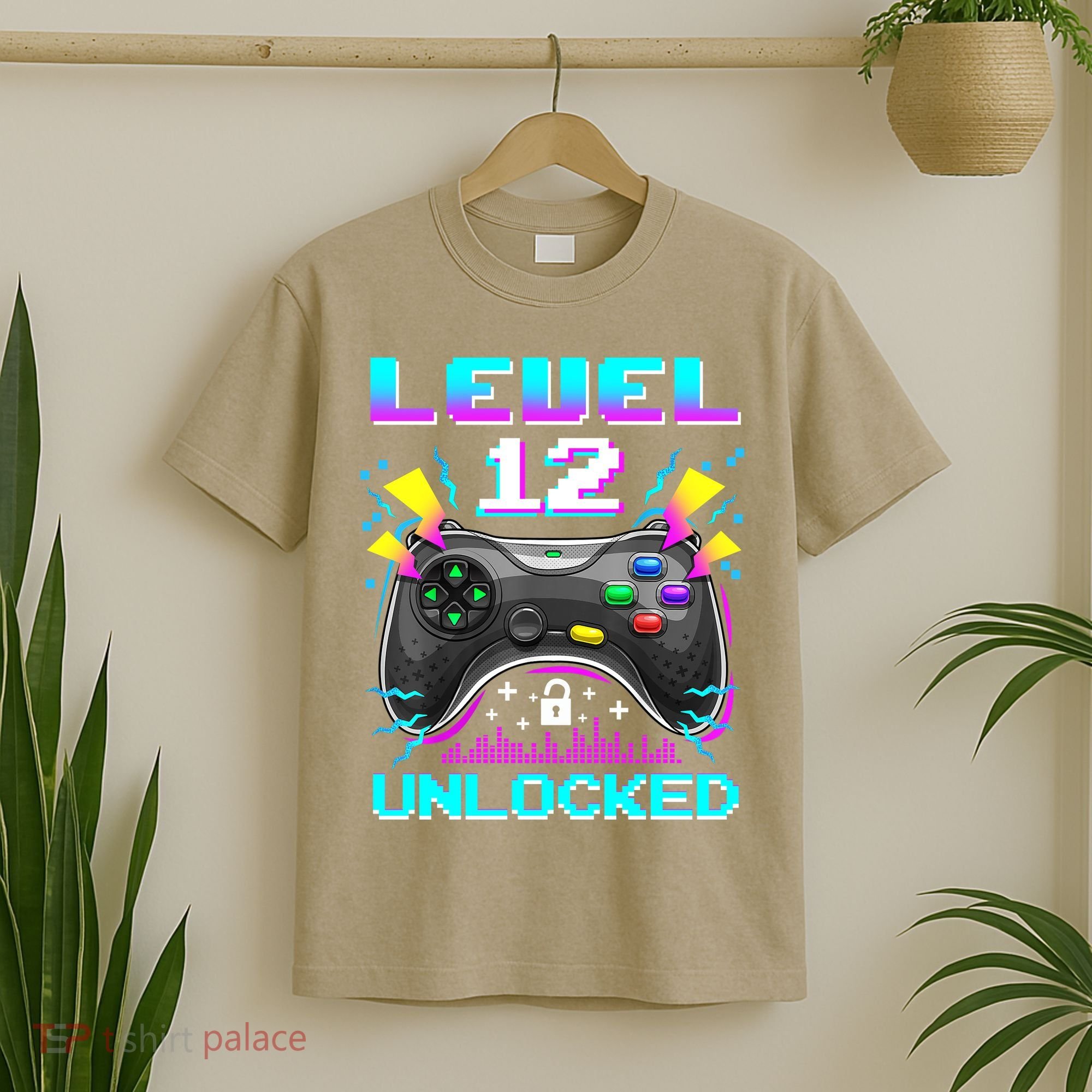 Funny 12th Birthday Video Game Gift Birthday Gaming T-Shirt
