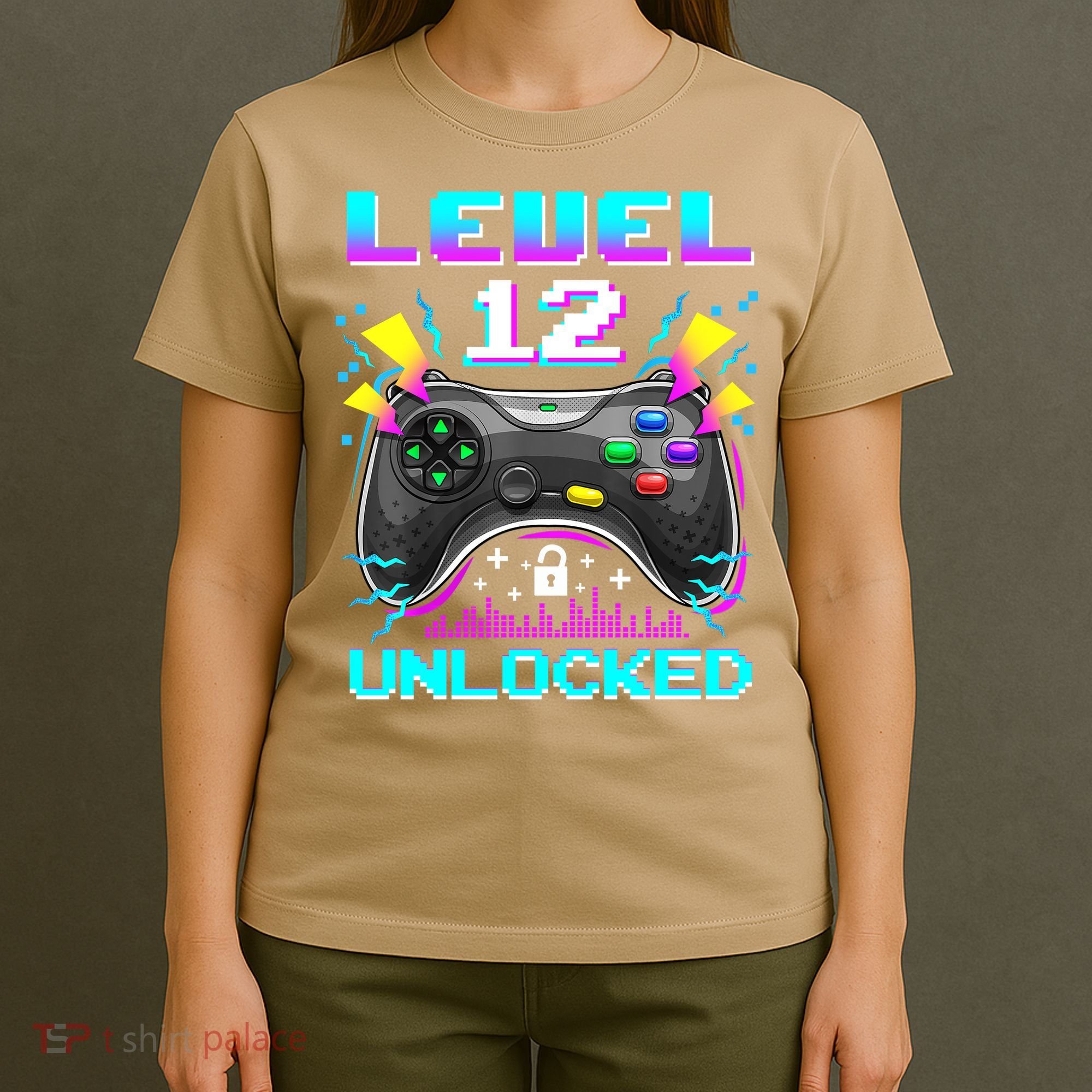 Funny 12th Birthday Video Game Gift Birthday Gaming T-Shirt