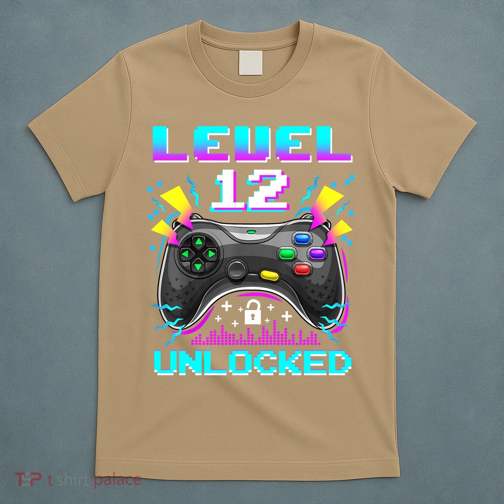 Funny 12th Birthday Video Game Gift Birthday Gaming T-Shirt