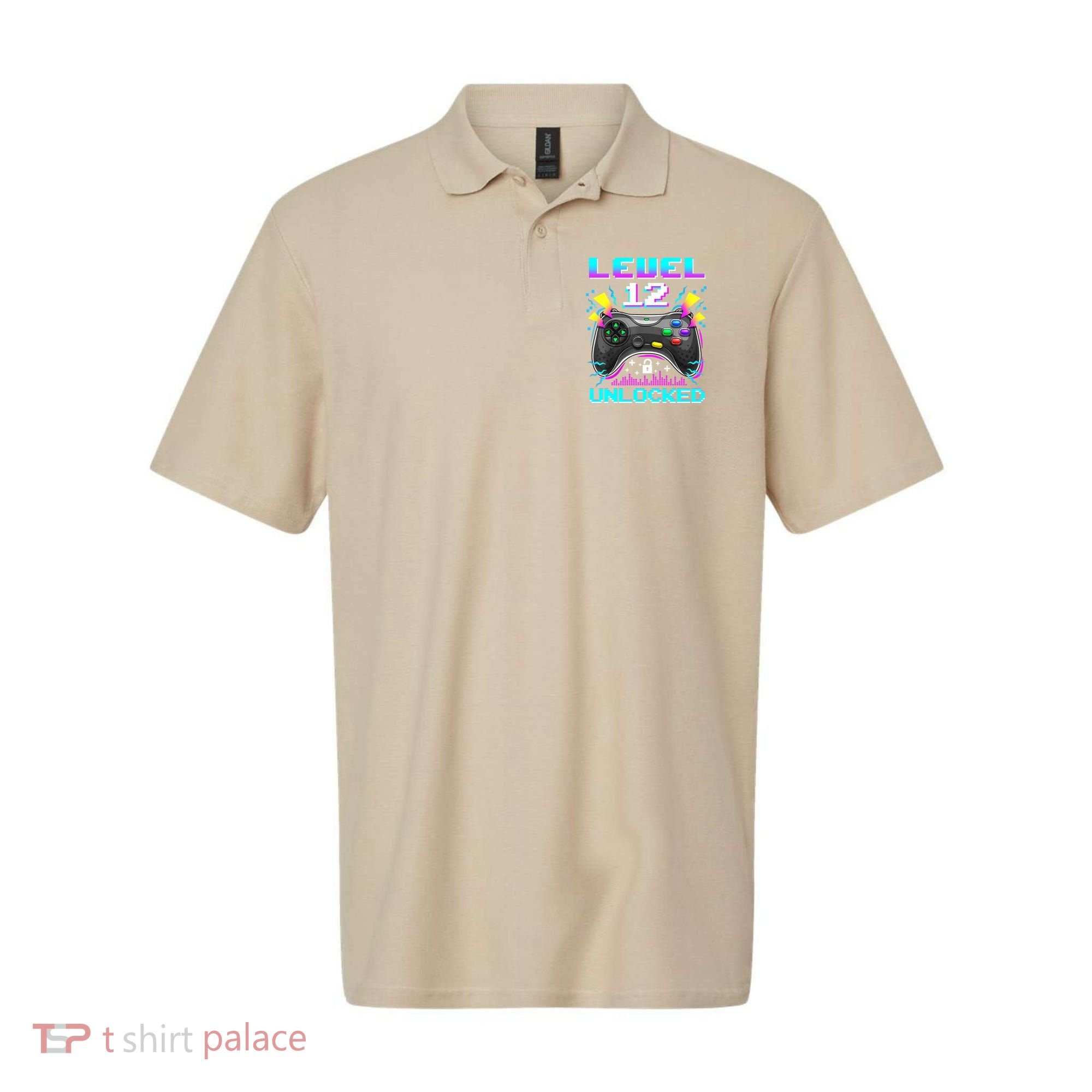 Funny 12th Birthday Video Game Gift Birthday Gaming Polo