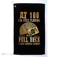 Funny 100th Birthday Gift 100 Year Old Cards Meaningful Gift Golf Towel thumb 0