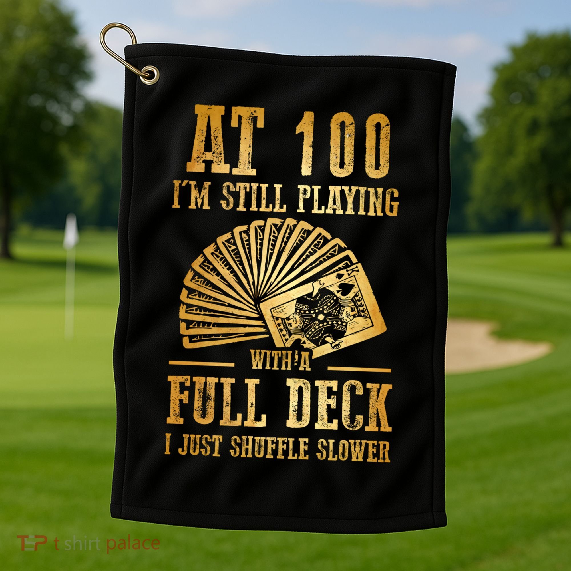 Funny 100th Birthday Gift 100 Year Old Cards Meaningful Gift Golf Towel