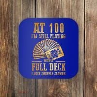 Funny 100th Birthday Gift 100 Year Old Cards Meaningful Gift Coaster thumb 0