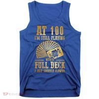 Funny 100th Birthday Gift 100 Year Old Cards Meaningful Gift Tank Top thumb 0