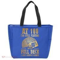 Funny 100th Birthday Gift 100 Year Old Cards Meaningful Gift Tote Bag thumb 0