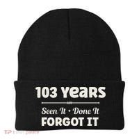 Funny 103rd Birthday Gifts 103 Years Old Beanie thumb 0