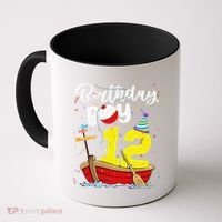 Fisherman 12th Birthday Fishing 12 Year Old Theme Bday Coffee Mug thumb 0