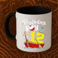 Fisherman 12th Birthday Fishing 12 Year Old Theme Bday Coffee Mug thumb 2