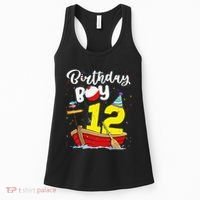 Fisherman 12th Birthday Fishing 12 Year Old Theme Bday Women's Tank Top thumb 0