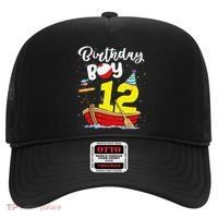 Fisherman 12th Birthday Fishing 12 Year Old Theme Bday Hat thumb 0