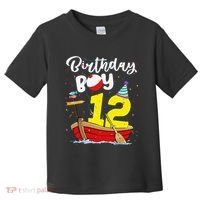 Fisherman 12th Birthday Fishing 12 Year Old Theme Bday Toddler T-Shirt thumb 0