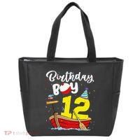Fisherman 12th Birthday Fishing 12 Year Old Theme Bday Tote Bag thumb 0
