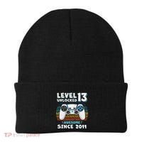Funny 13th Birthday Decoration Boy 13yr 13 Year Old Birthday Beanie thumb 0
