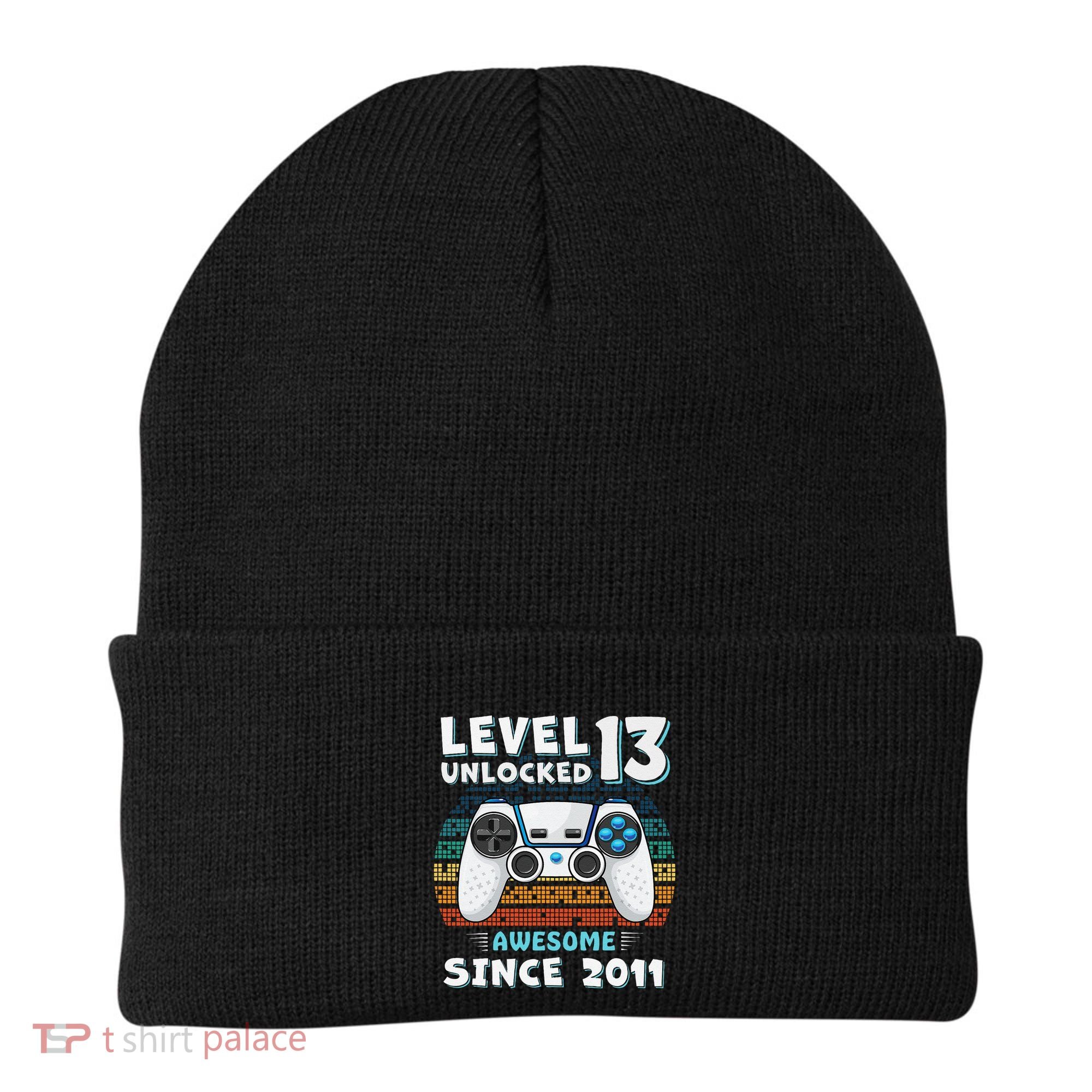 Funny 13th Birthday Decoration Boy 13yr 13 Year Old Birthday Beanie