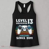Funny 13th Birthday Decoration Boy 13yr 13 Year Old Birthday Women's Tank Top thumb 3