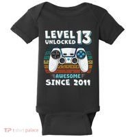 Funny 13th Birthday Decoration Boy 13yr 13 Year Old Birthday Baby Bodysuit thumb 0