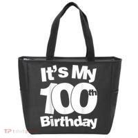 Funny 100th Birthday. It's My 100th Birthday 100 Year Old Birthday Tote Bag thumb 0