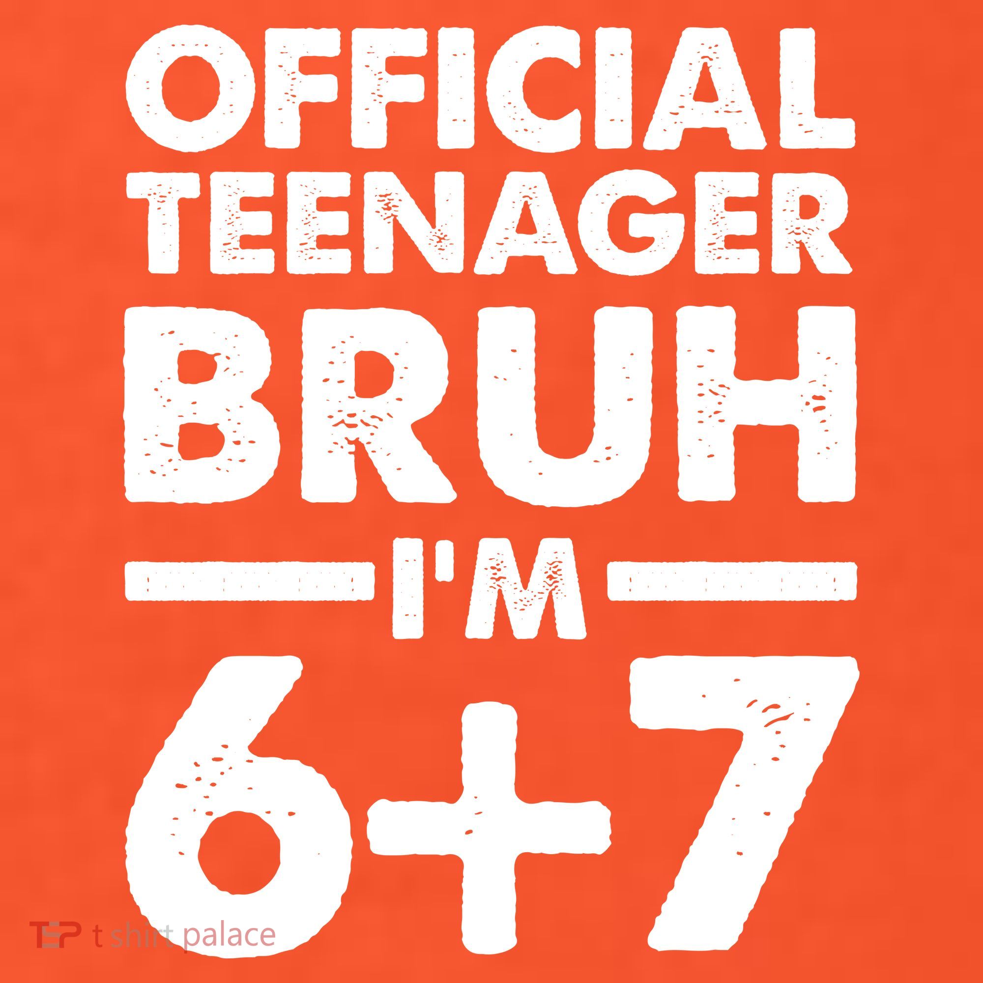 Funny 13th Birthday Official Teenager Bruh I'm 6+7  Polo