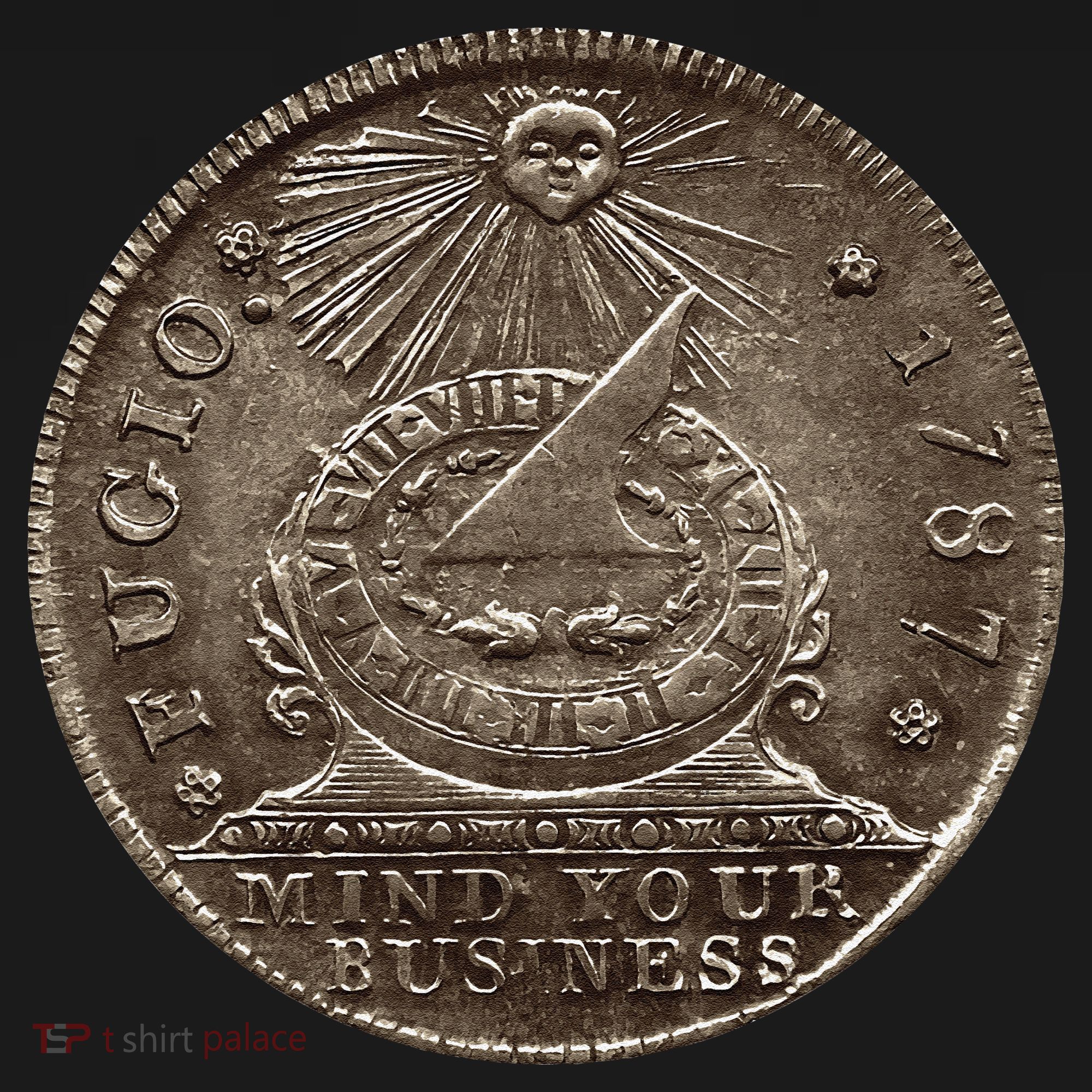 Fugio 1787 Cent Coin Mind Your Business United States Money Ornament
