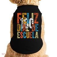 Feliz 100 Diaz De Escuela School Grade Teacher 100th Day Doggie Tank thumb 0