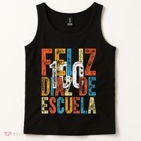Feliz 100 Diaz De Escuela School Grade Teacher 100th Day Tank Top thumb 2