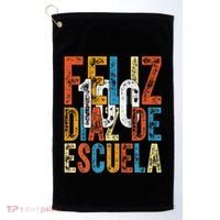 Feliz 100 Diaz De Escuela School Grade Teacher 100th Day Golf Towel thumb 0