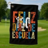 Feliz 100 Diaz De Escuela School Grade Teacher 100th Day Golf Towel thumb 1