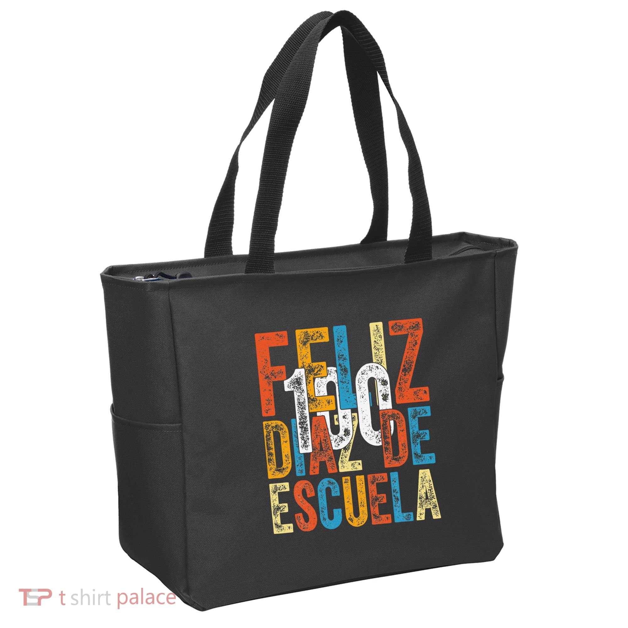 Feliz 100 Diaz De Escuela School Grade Teacher 100th Day Tote Bag