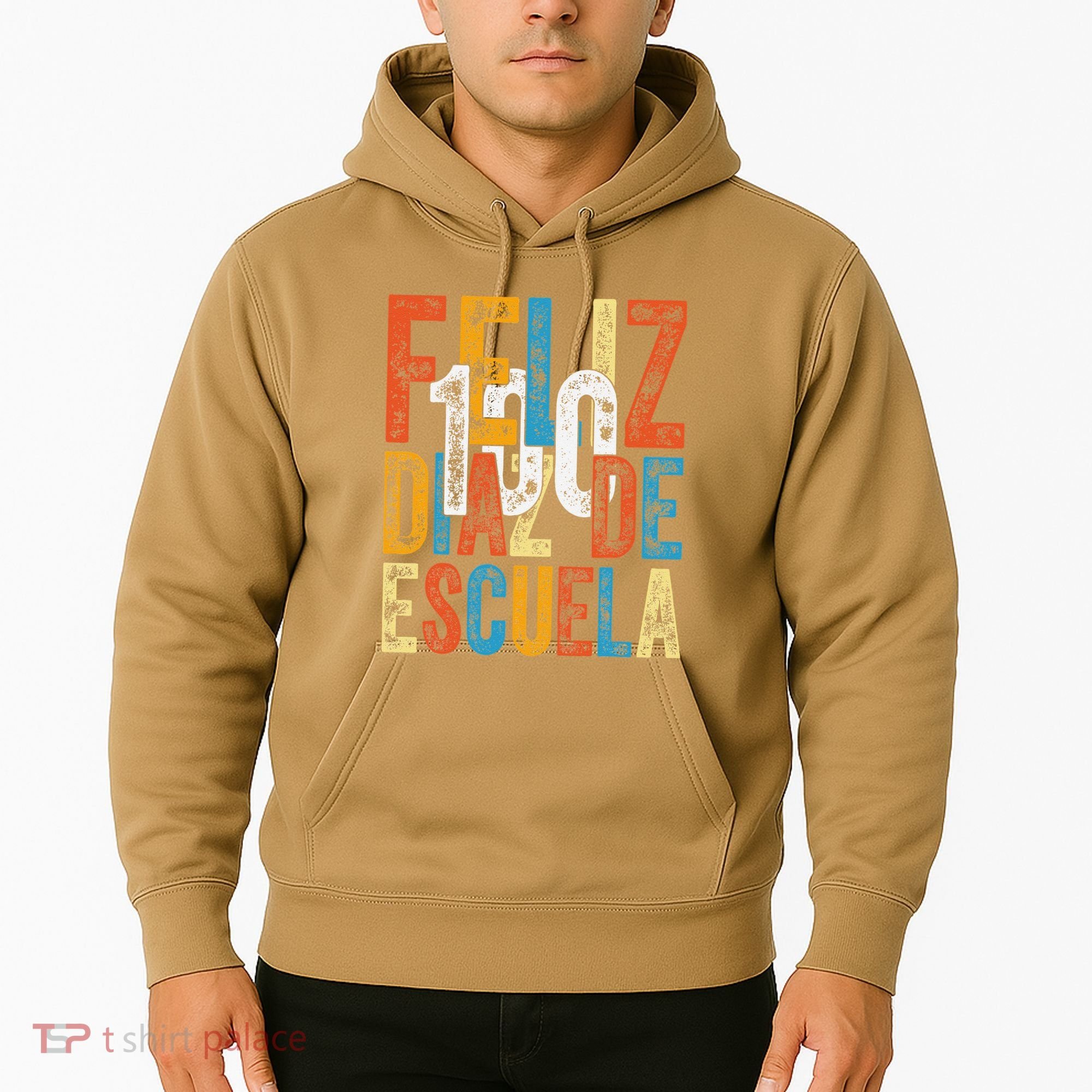 Feliz 100 Diaz De Escuela School Grade Teacher 100th Day Hoodie