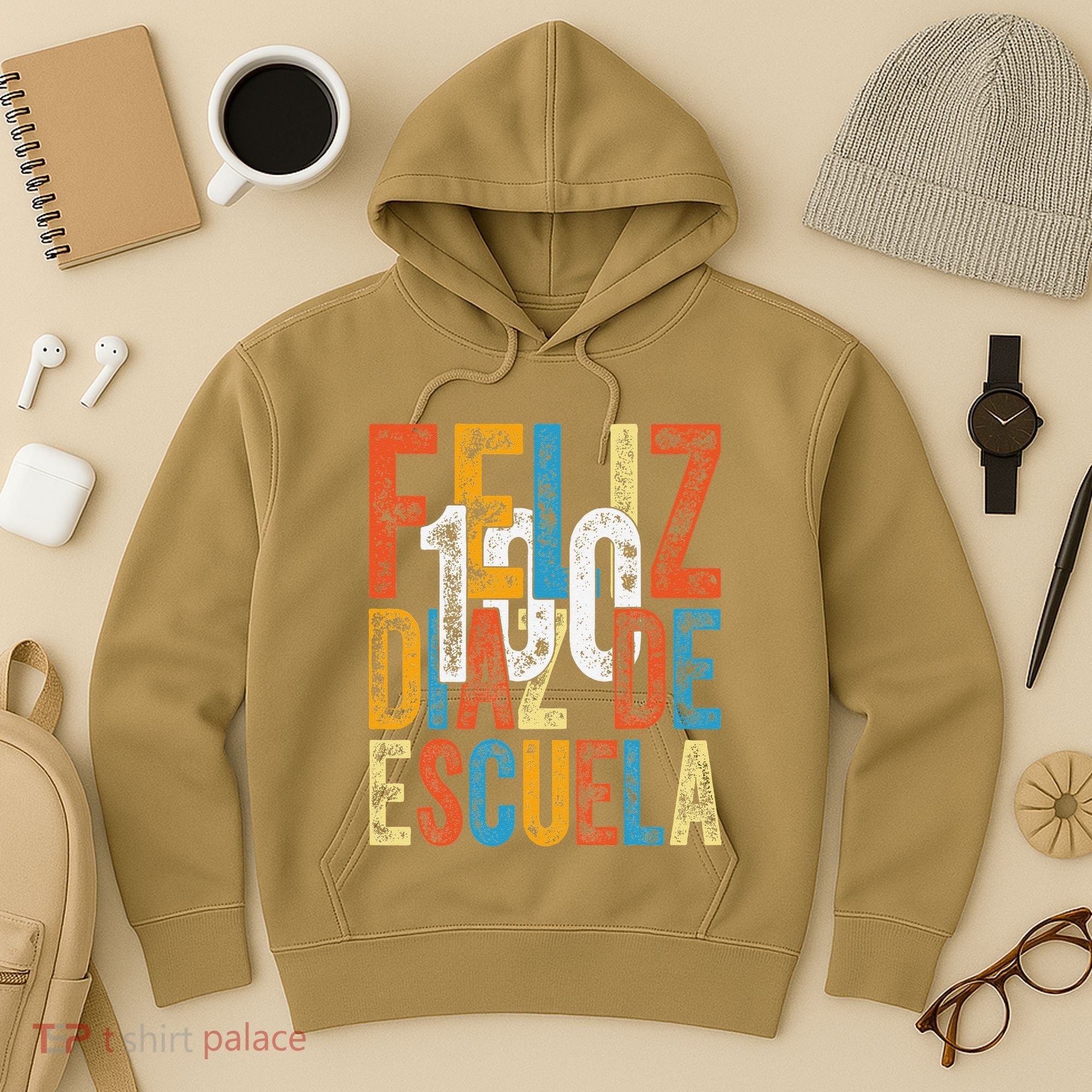 Feliz 100 Diaz De Escuela School Grade Teacher 100th Day Hoodie