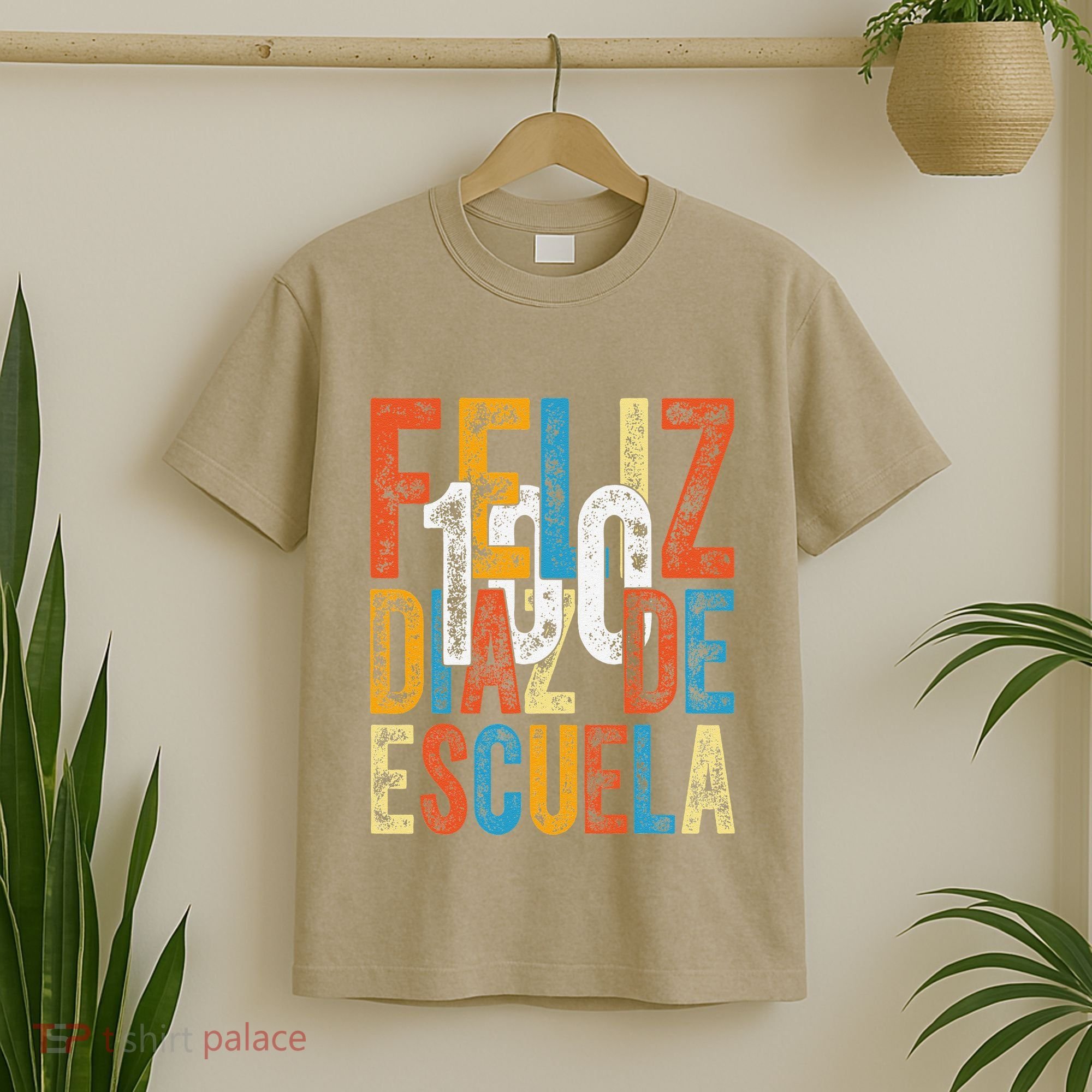 Feliz 100 Diaz De Escuela School Grade Teacher 100th Day T-Shirt