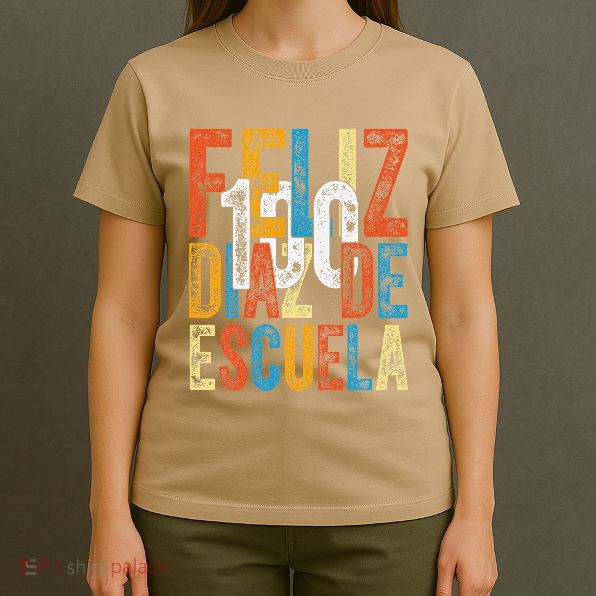 Feliz 100 Diaz De Escuela School Grade Teacher 100th Day T-Shirt