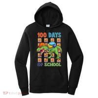 Funny 100 Days Of School Trex Dinosaur Women's Hoodie thumb 0