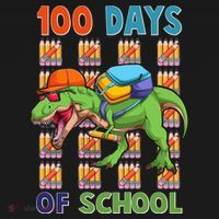 Funny 100 Days Of School Trex Dinosaur Women's Hoodie thumb 2