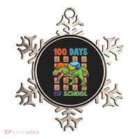 Funny 100 Days Of School Trex Dinosaur Ornament thumb 0