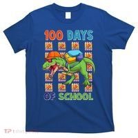 Funny 100 Days Of School Trex Dinosaur T-Shirt thumb 0