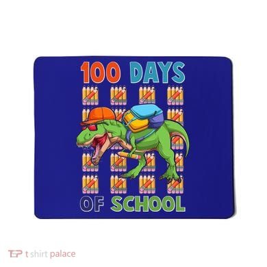Funny 100 Days Of School Trex Dinosaur Mousepad