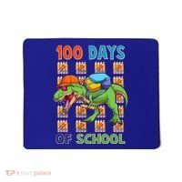 Funny 100 Days Of School Trex Dinosaur Mousepad thumb 0