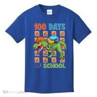 Funny 100 Days Of School Trex Dinosaur Kids T-Shirt thumb 0