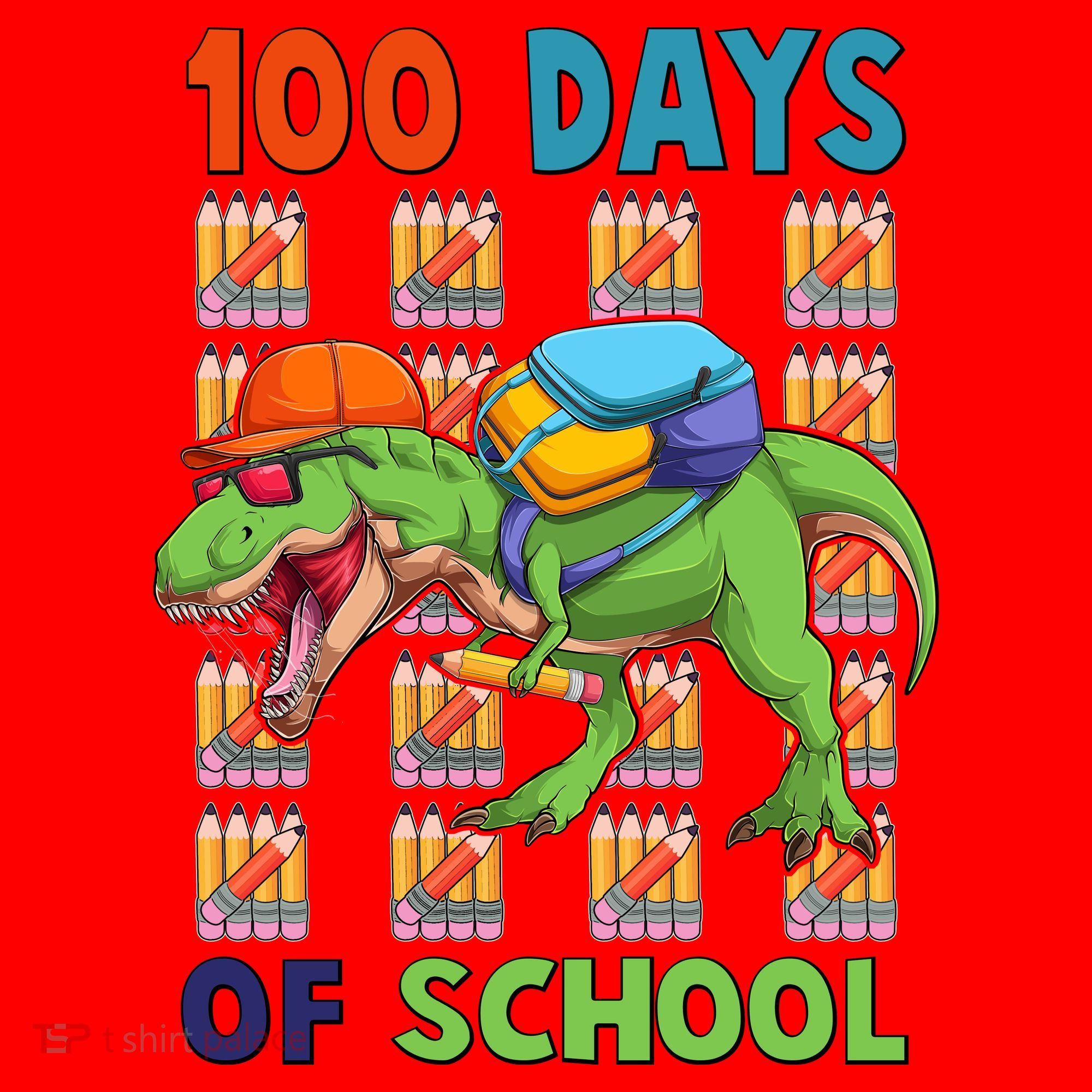 Funny 100 Days Of School Trex Dinosaur Santa Hat