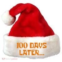 Funny 100 Days Later One Hundred Days Of School Santa Hat thumb 0