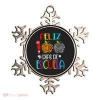 Feliz 100 Dias De Escuela Tee Spanish 100 Days Of School Ornament thumb 0