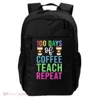 Funny 100 Days Of School For Teacher Coffee Backpack thumb 0